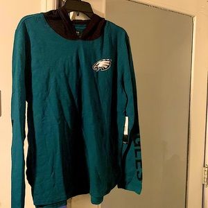 Women's G-III 4Her by Carl Banks Green/Black Philadelphia Eagles Pullover Hoodie